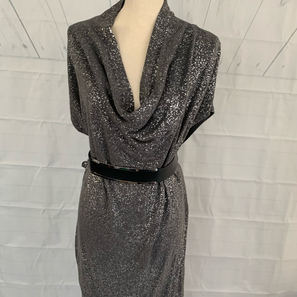 Calvin Klein- XL silver party dress